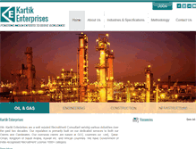 Tablet Screenshot of kartikenterprises.com